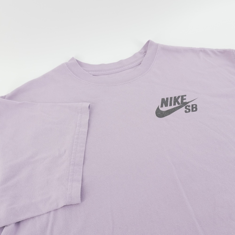 Nike SB T-Shirt Mens Large Purple Loose Fit Logo Short Sleeve Tee